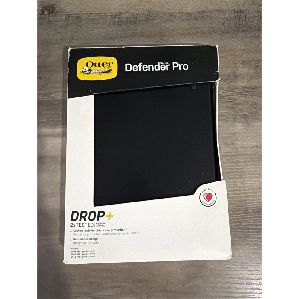 OtterBox - Defender Series Pro Case for iPad 7th And 8th Gen  ( Black )